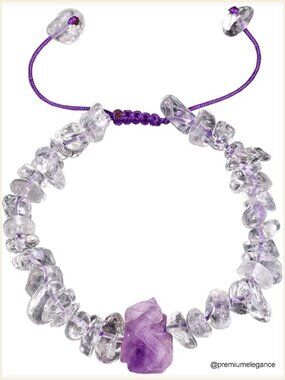 Spiritual Healing Raw Stone Bracelet Crystal Chips Beaded Bracelet Women Men